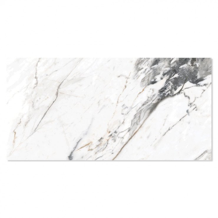 Marmor Klinker Arabescato Hvid Poleret 30x60 cm-0